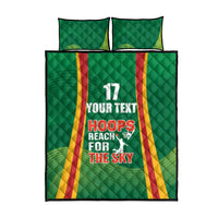 Custom Lithuania Basketball Quilt Bed Set Hoops Reach For the Sky