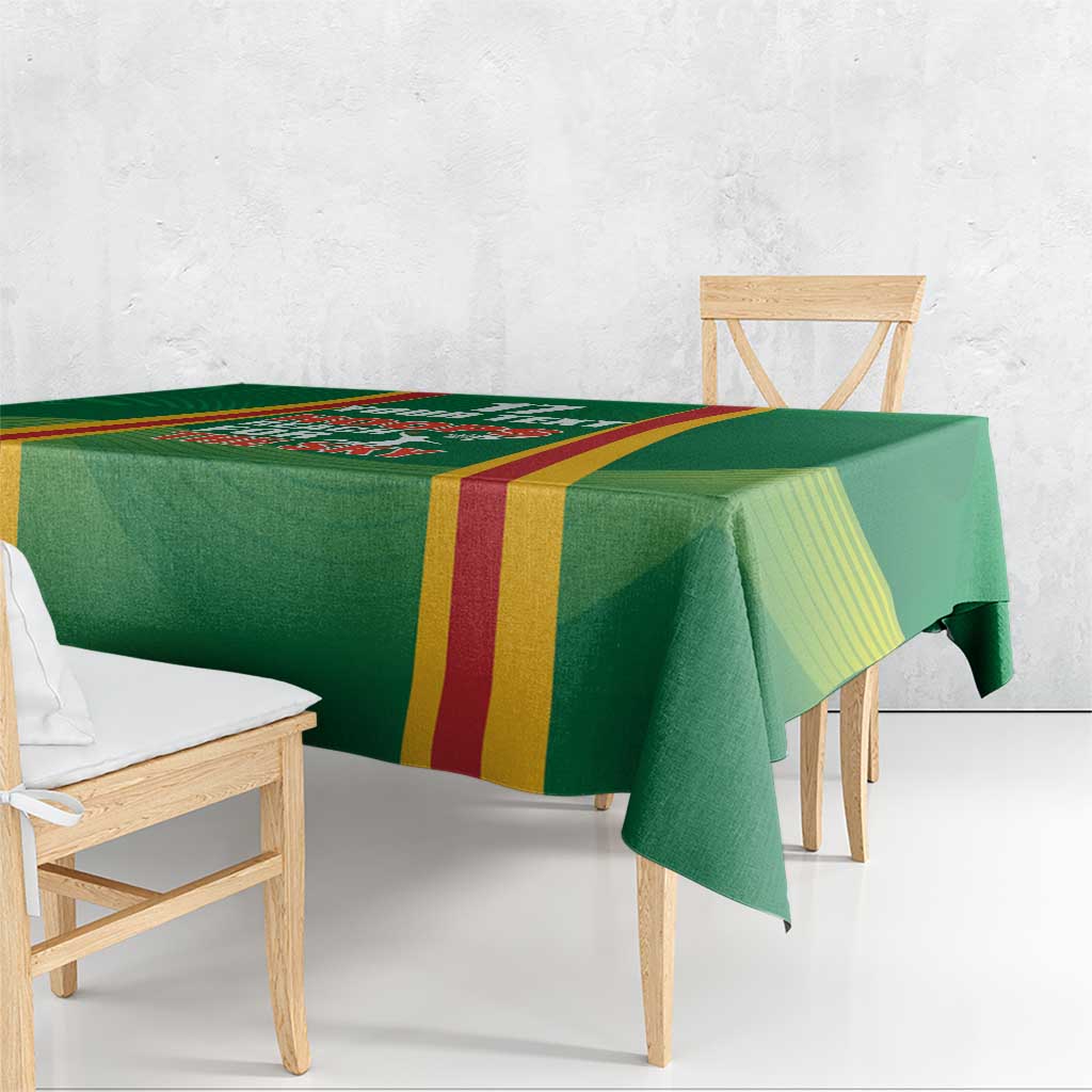 Custom Lithuania Basketball Tablecloth Hoops Reach For the Sky