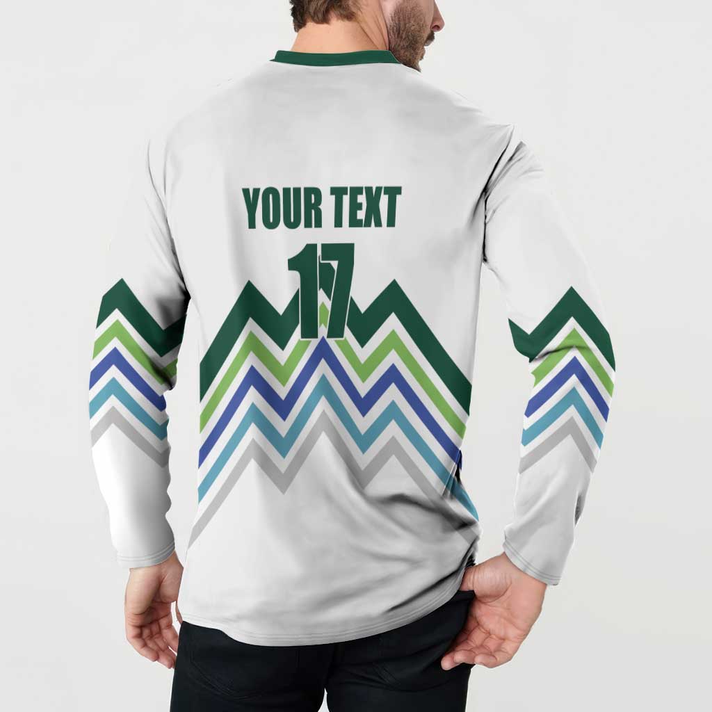 Custom Slovenia Football Button Sweatshirt Sporty Style