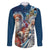 Russia Ded Moroz and Snegurochka Family Matching Off The Shoulder Long Sleeve Dress and Hawaiian Shirt Orthodox Christmas Slavic Mythology