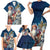 Russia Ded Moroz and Snegurochka Family Matching Short Sleeve Bodycon Dress and Hawaiian Shirt Orthodox Christmas Slavic Mythology LT17 - Wonder Print Shop