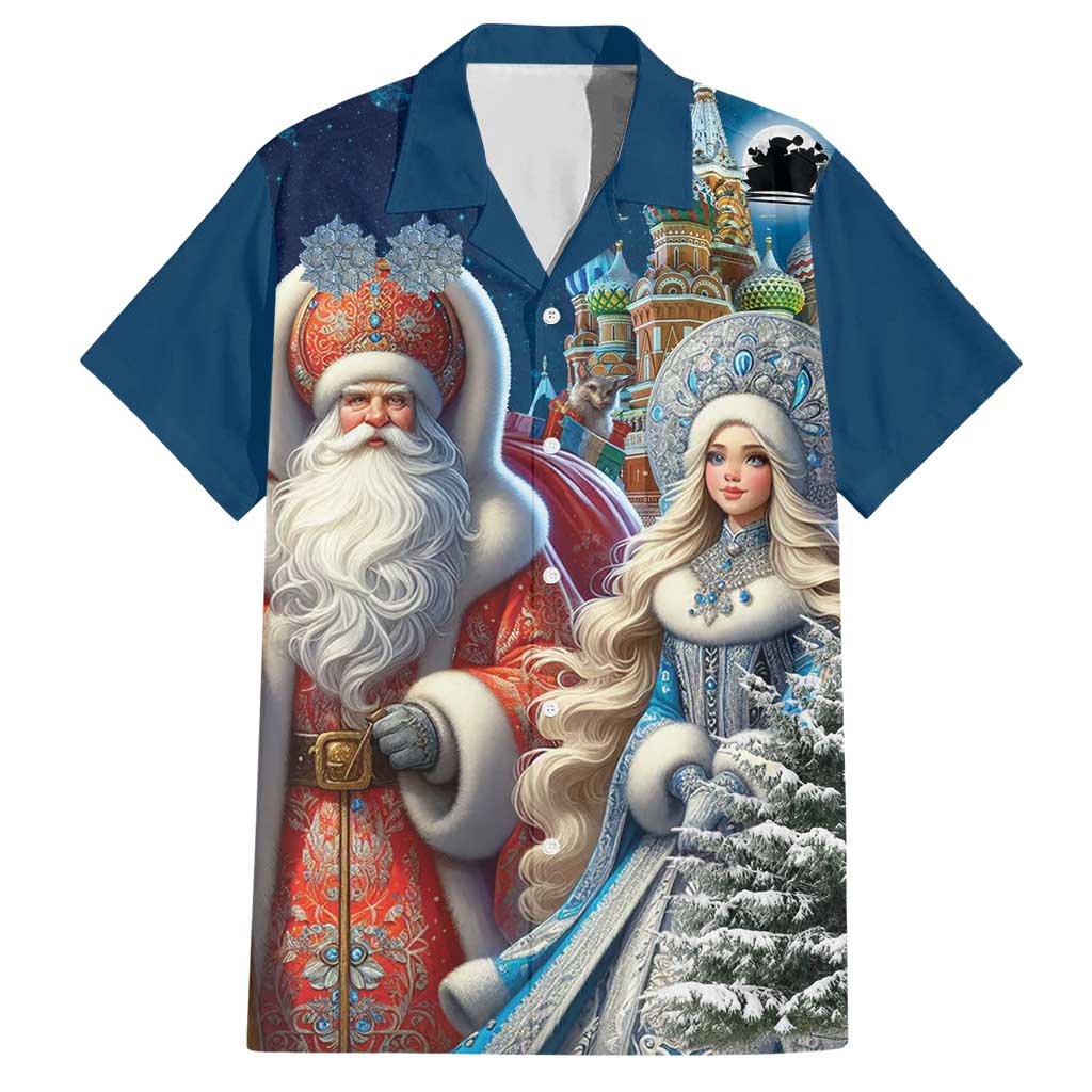 Russia Ded Moroz and Snegurochka Hawaiian Shirt Orthodox Christmas Slavic Mythology LT17 - Wonder Print Shop