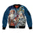 Russia Ded Moroz and Snegurochka Sleeve Zip Bomber Jacket Orthodox Christmas Slavic Mythology LT17 - Wonder Print Shop