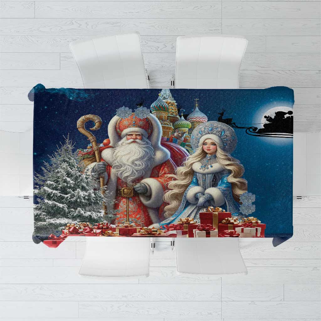 Russia Ded Moroz and Snegurochka Tablecloth Orthodox Christmas Slavic Mythology LT17 - Wonder Print Shop