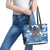 Russia Defender of the Fatherland Day Leather Tote Bag 23th February