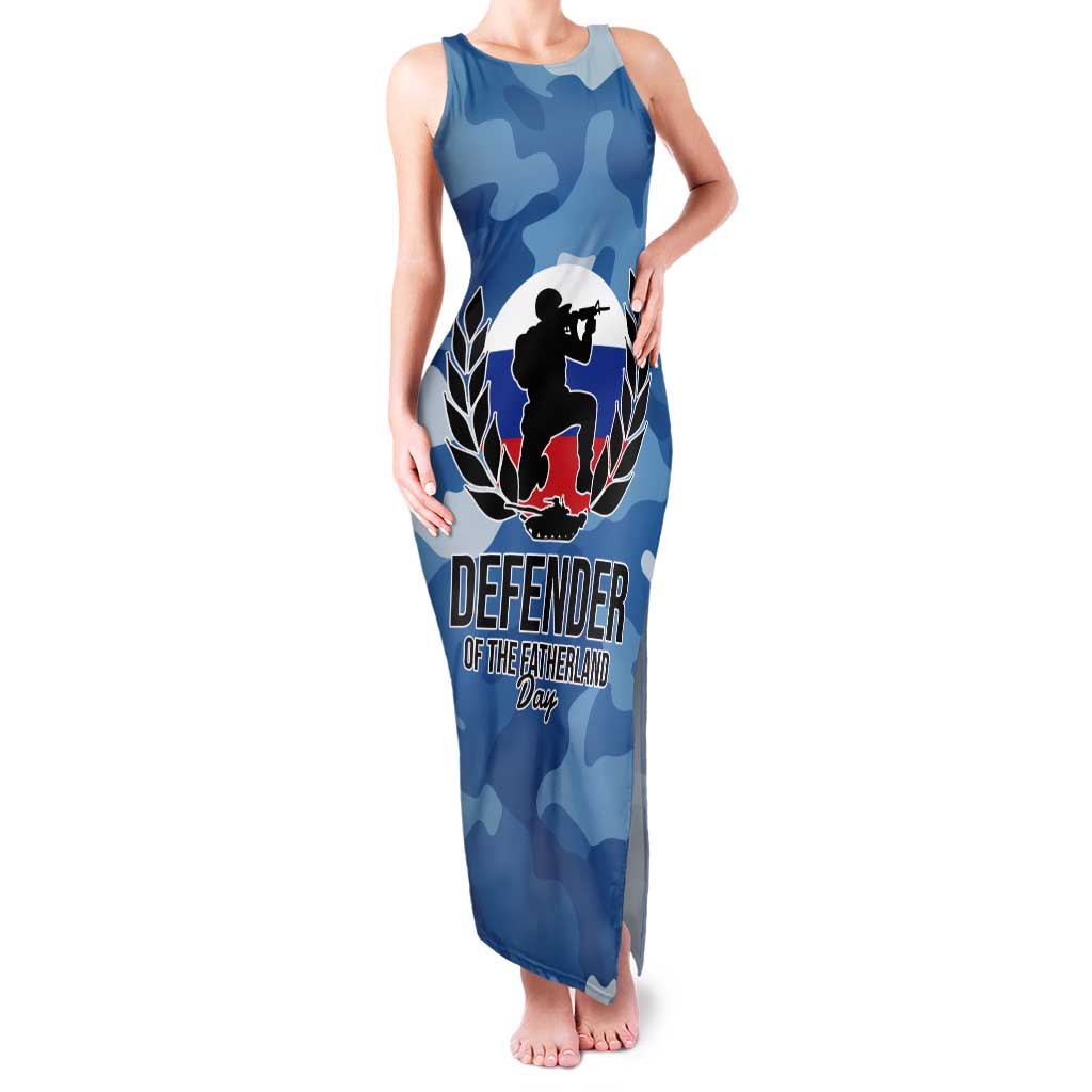 Russia Defender of the Fatherland Day Tank Maxi Dress 23th February LT17 - Wonder Print Shop