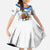 Custom Greece Basketball Champions Family Matching Puletasi and Hawaiian Shirt Sporty Style with Eagle Mascot