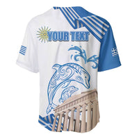 Personalized Greece Greek Independence Day Baseball Jersey Dolphin and Parthenon