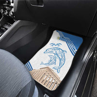 Personalized Greece Greek Independence Day Car Mats Dolphin and Parthenon