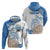 Personalized Greece Greek Independence Day Zip Hoodie Dolphin and Parthenon