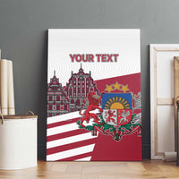 Personalized Riga Town Hall Square Latvia Canvas Wall Art Coat of Arms