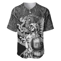 Mexico Aztec Warrior Baseball Jersey Huitzilopochtli With Aztec Calendar