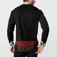 Mexico Cinco de Mayo Button Sweatshirt Charro Suit Style