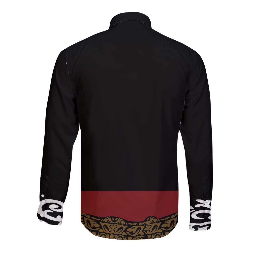 Mexico Cinco de Mayo Long Sleeve Button Shirt Charro Suit Style