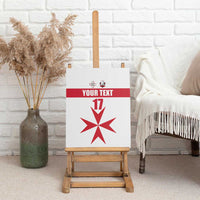 Custom Malta Rugby Canvas Wall Art Maltese Cross