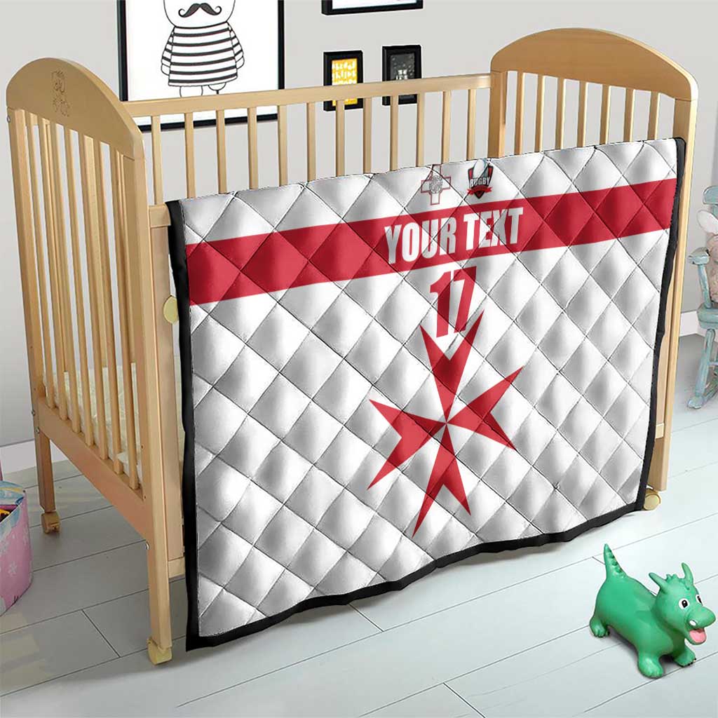 Custom Malta Rugby Quilt Maltese Cross