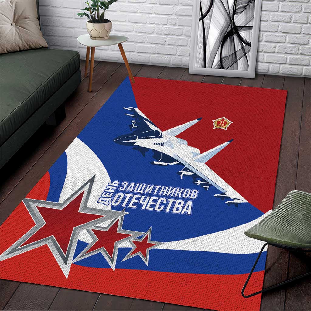 Russia 23th February Area Rug Defender of the Fatherland Day LT17 - Wonder Print Shop