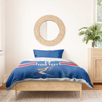 Iceland Basketball Custom Bedding Set Blue Style