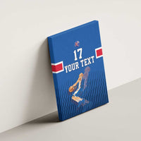 Iceland Basketball Custom Canvas Wall Art Blue Style