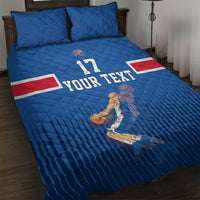 Iceland Basketball Custom Quilt Bed Set Blue Style