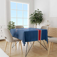Iceland Basketball Custom Tablecloth Blue Style