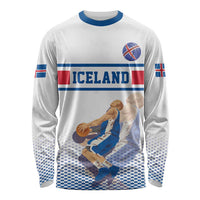 Iceland Basketball Custom Long Sleeve Shirt White Style