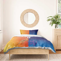 Custom Scotland and Australia Rugby Bedding Set Wallabies Thistle Together