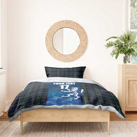 Custom Scotland Rugby Bedding Set Go Scottish Thistle