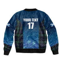 Custom Scotland Rugby Bomber Jacket Go Scottish Thistle