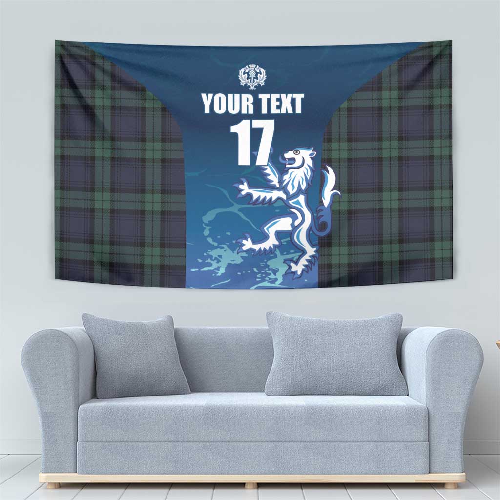 Custom Scotland Rugby Tapestry Go Scottish Thistle