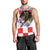 Croatia European Pine Marten and Iris Men Tank Top National Animal and Flowers