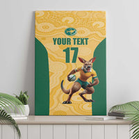 Custom Australia Rugby Canvas Wall Art Kangaroo Mascot