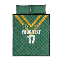 Custom Australia Rugby Quilt Bed Set Sporty Style