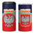 Poland Coat of Arms 4 in 1 Can Cooler Tumbler A white and Crowned Eagle