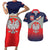 Poland Coat of Arms Couples Matching Short Sleeve Bodycon Dress and Hawaiian Shirt A white and Crowned Eagle