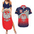 Poland Coat of Arms Couples Matching Summer Maxi Dress and Hawaiian Shirt A white and Crowned Eagle