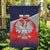 Poland Coat of Arms Garden Flag A white and Crowned Eagle