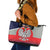 Poland Coat of Arms Leather Tote Bag A white and Crowned Eagle