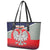 Poland Coat of Arms Leather Tote Bag A white and Crowned Eagle