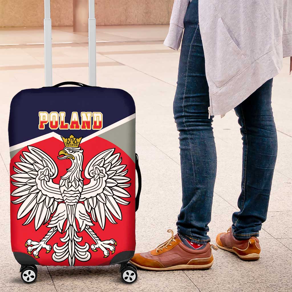 Poland Coat of Arms Luggage Cover A white and Crowned Eagle