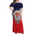 Poland Coat of Arms Off Shoulder Maxi Dress A white and Crowned Eagle LT17 - Wonder Print Shop