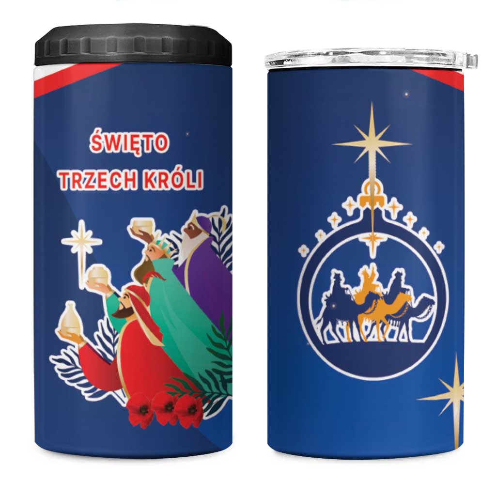 Poland Epiphany 4 in 1 Can Cooler Tumbler The Three Kings Day - Trzech Kroli