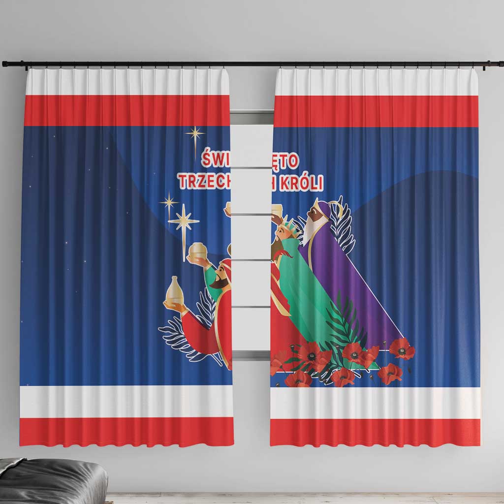 Poland Epiphany Window Curtain The Three Kings Day - Trzech Kroli LT17 - Wonder Print Shop