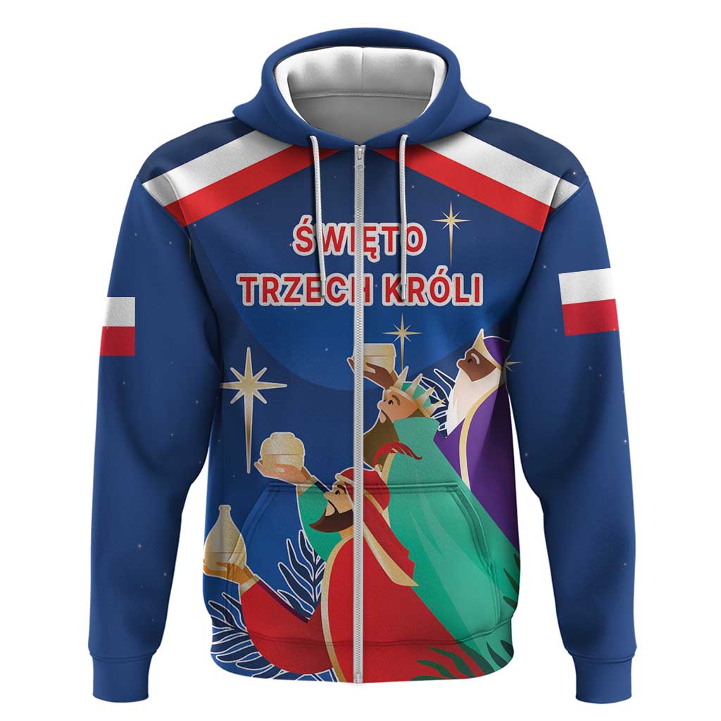 Poland Epiphany Zip Hoodie The Three Kings Day - Trzech Kroli LT17 - Wonder Print Shop