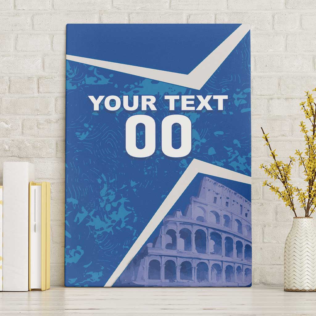 Custom Italy Football Canvas Wall Art With Colosseum - Wonder Print Shop