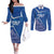 Custom Italy Football Couples Matching Off The Shoulder Long Sleeve Dress and Long Sleeve Button Shirt With Colosseum