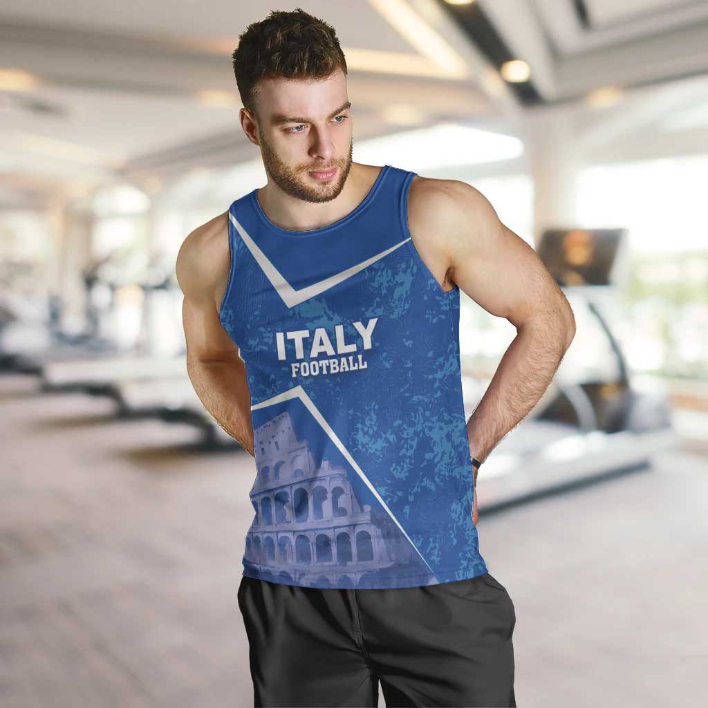 Custom Italy Football Men Tank Top With Colosseum - Wonder Print Shop