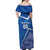 Custom Italy Football Off Shoulder Maxi Dress With Colosseum - Wonder Print Shop