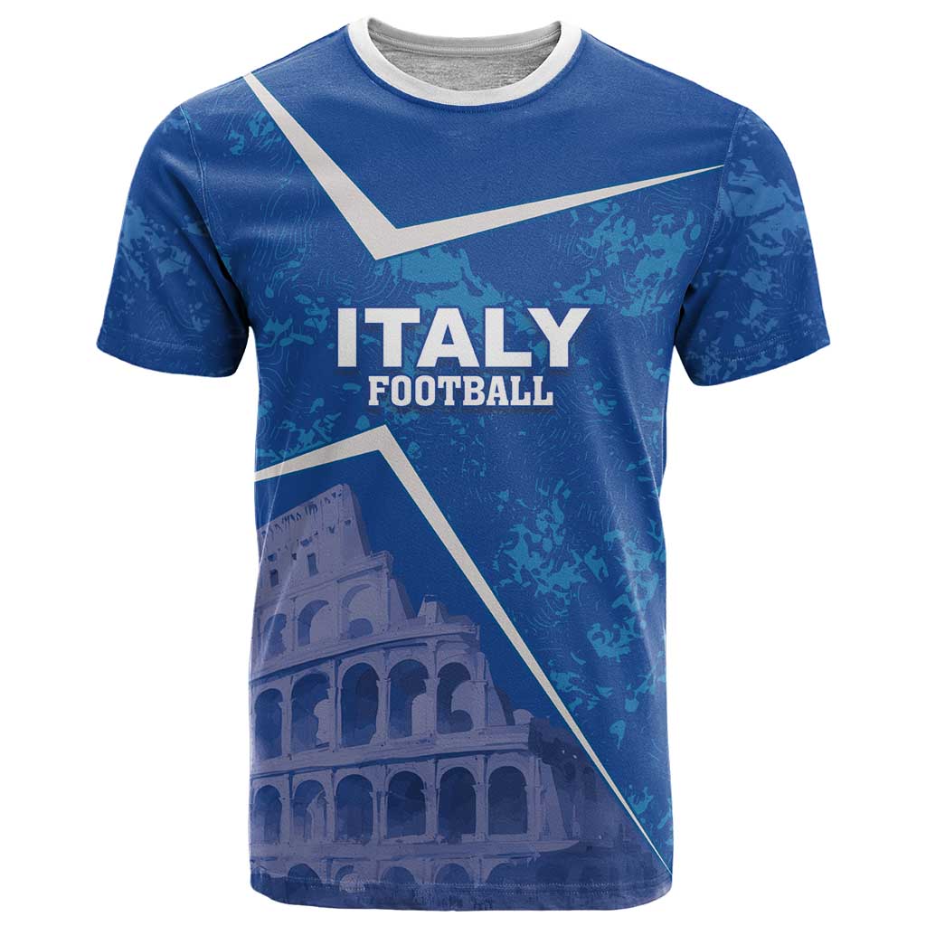 Custom Italy Football T Shirt With Colosseum