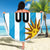 Custom Uruguay Football Beach Blanket Sol De May - Wonder Print Shop